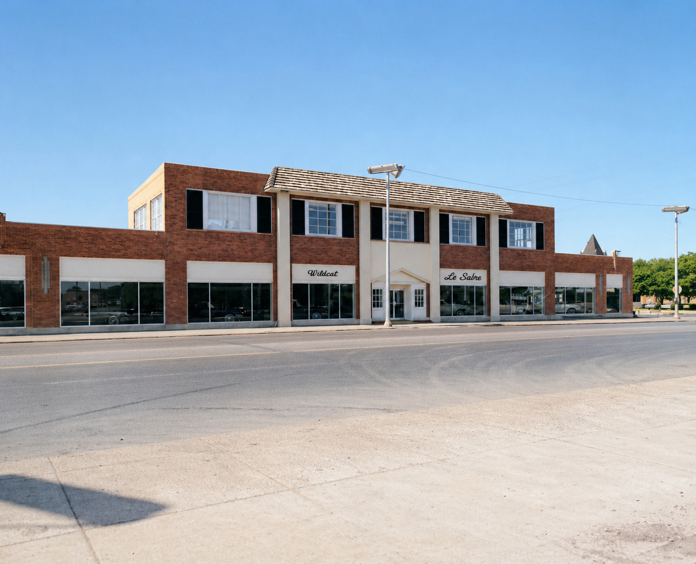 Old Dealership Historical Photo (restored)